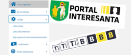 Zdjęcie przedstawia Herb Gminy Szastarka, oraz logo Portalu Interesanta JST