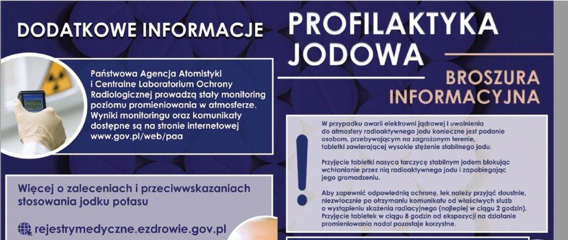 Profilaktyka jodowa - broszura informacyjna ( informacje w artykule)