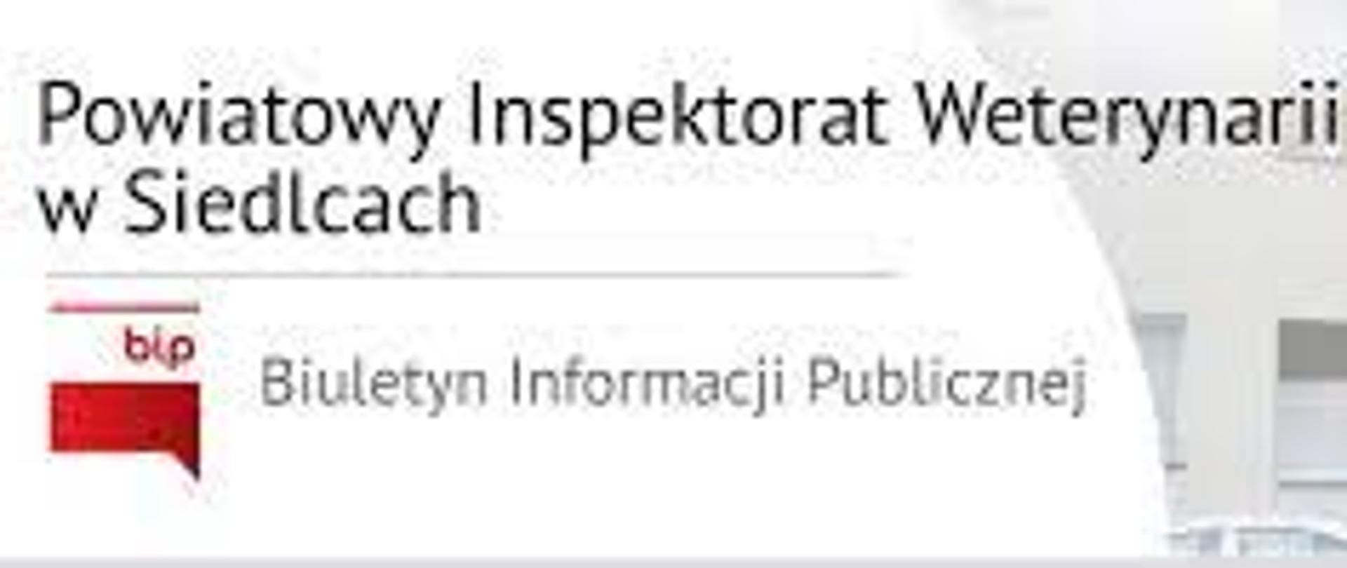 Powiatowy Lekarz Weterynarii w Siedlcach