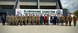 Ślubowanie kadetów Oddziału Przygotowania Wojskowego w ostrowieckim ZSO Mistrzostwa Sportowego
