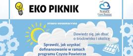 informacja o pikniku ekologicznym- 6 sierpnia 2023 o godz. -14.00. Informacje pod numerem tel. 25 6312078 