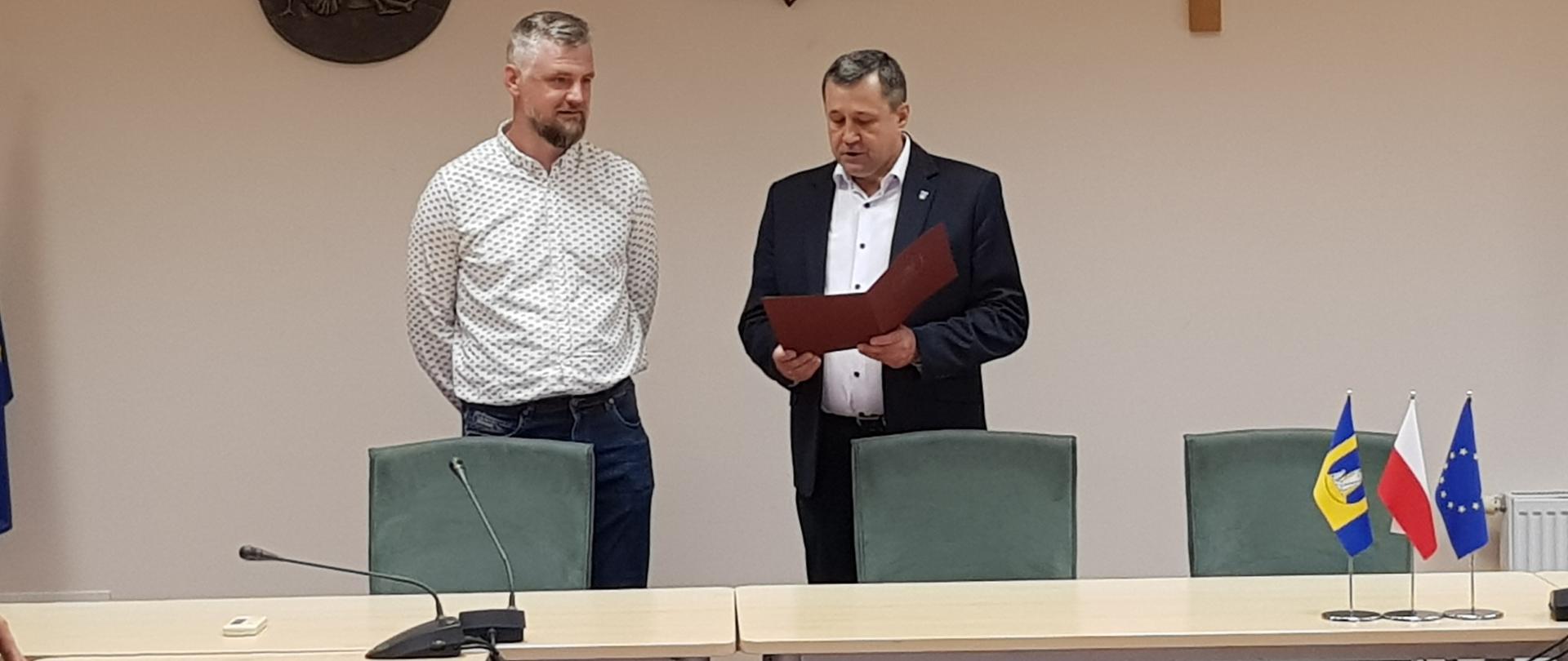 Złożenie ślubowania nowego kierownika ZGKM w Rabie Wyżnej
