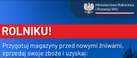 Na zdjęciu przedstawione jest korzyści i warunki, jakie można otrzymać z budżetu państwa po sprzedaży zboża.