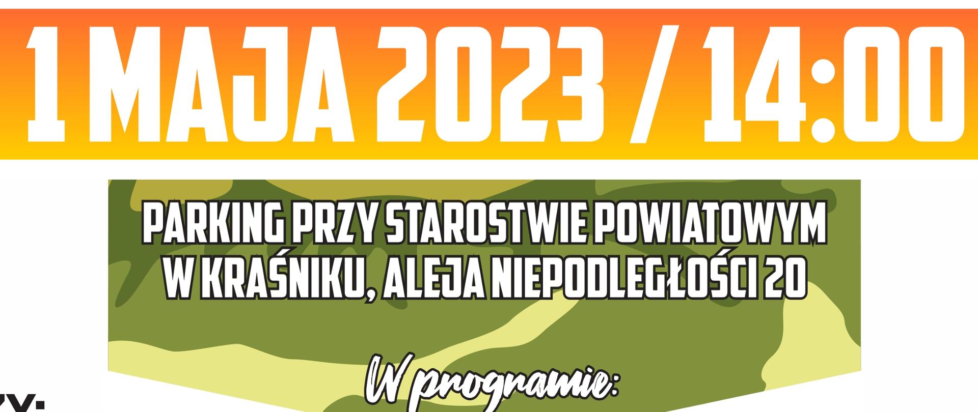 Na zdjęciu jest pokazana data rozpoczęcia się szkoły mundurowej oraz co się na niej będzie działo.