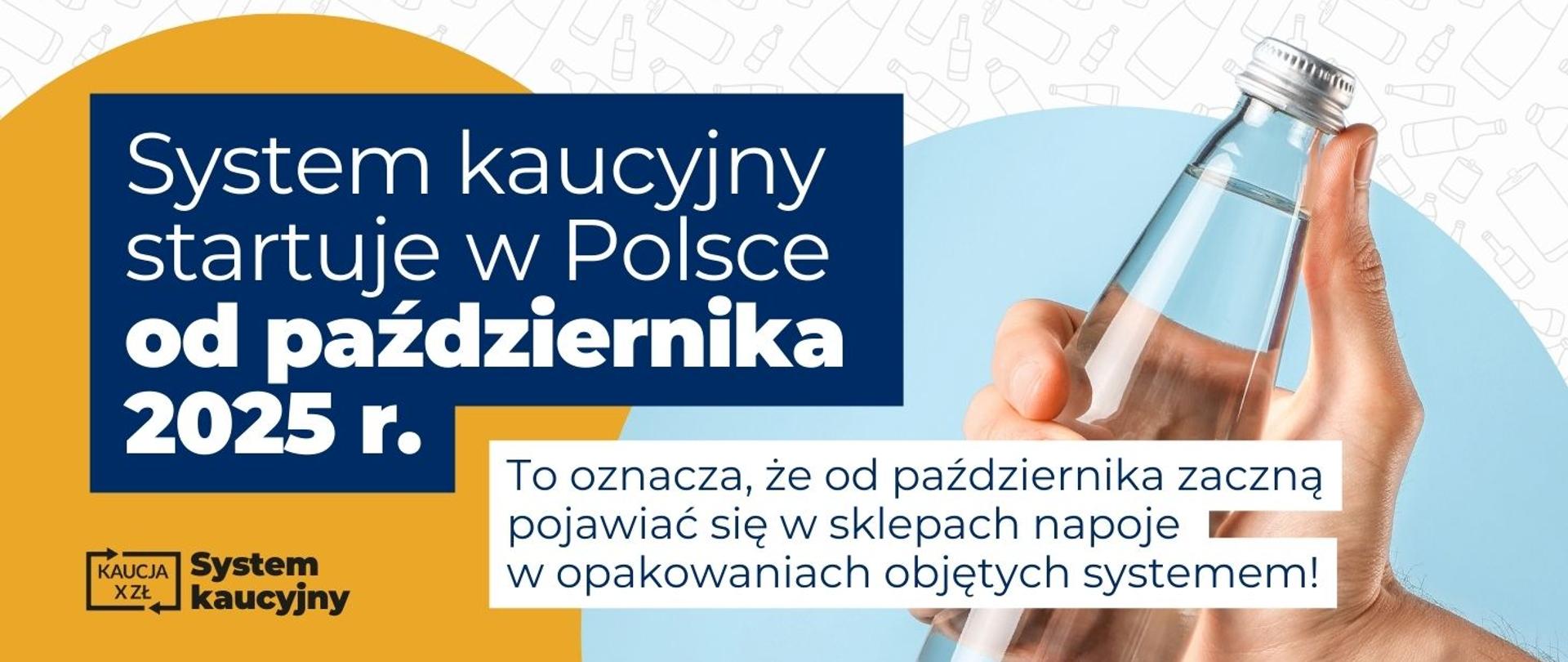 baner z napisem System kaucyjny startuje w Polsce od października 2025 r.