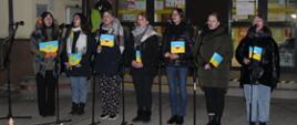 Zespół z Hajnowskiego Domu Kultury w trakcie koncertu