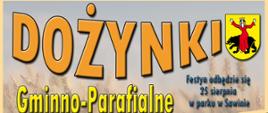 Dożynki gminno parafialne sawin 2024 kłosy zboża i chleb