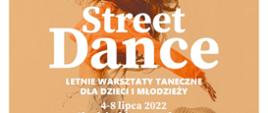 Plakat - letnie warsztaty taneczne dla dzieci i młodzieży w ChDK