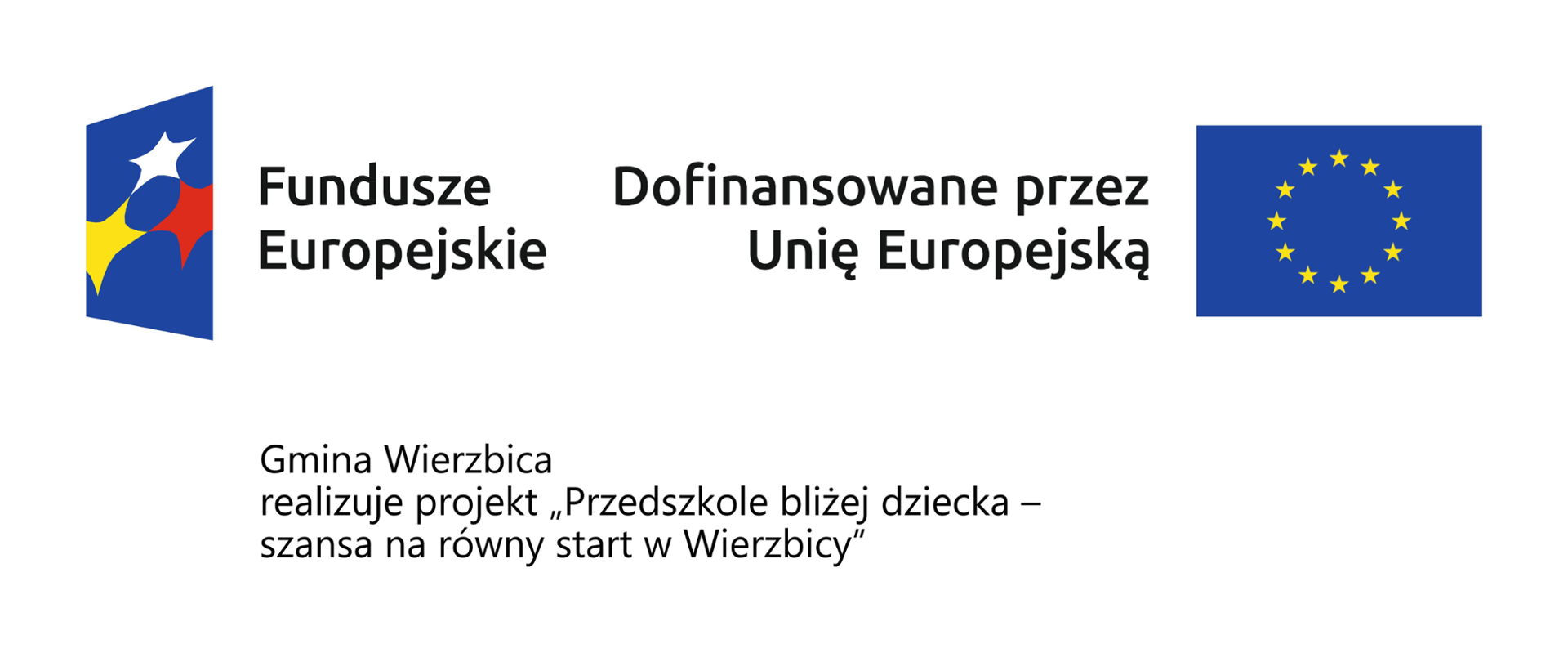Plakat informacyjny projektu dotyczący dofinansowania