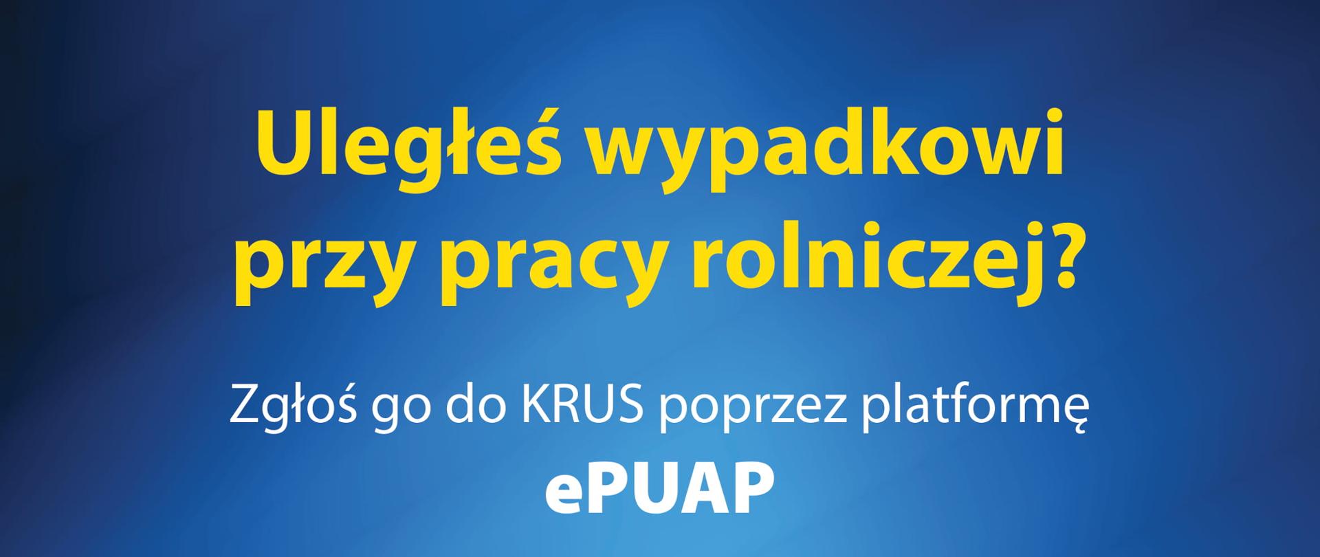 Plakat - Ogłoszenie KRUS