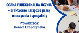 Szkolna ocena funkcjonalna - szkolenie PLAKAT