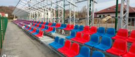 Trybuny na stadionie sportowym