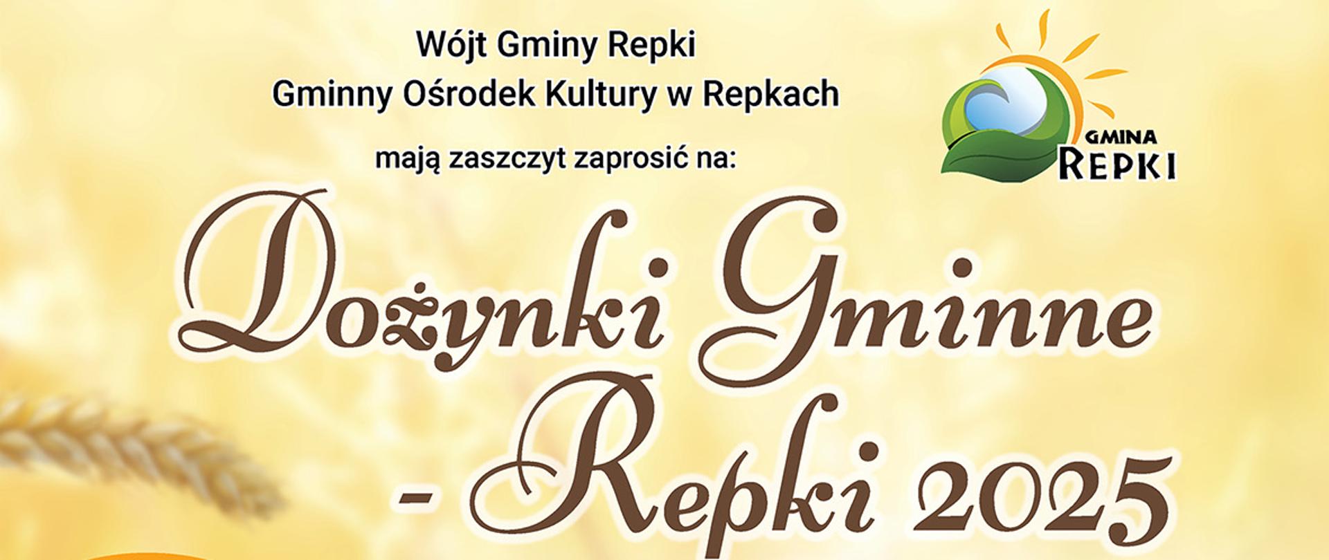 Dożynki Gminne Repki 2025 – zapraszamy!