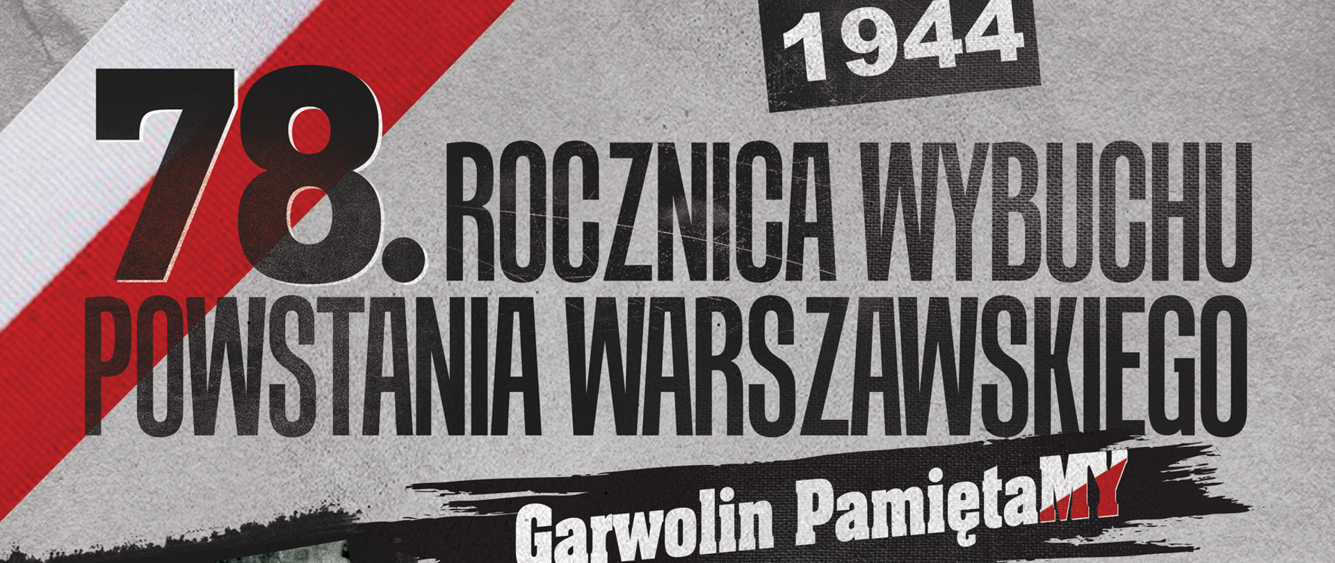 Plakat - 78. rocznica wybuchu Powstania Warszawskiego 