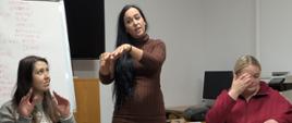 W trakcie zajęć - nauka zajęć relaksacyjnych
