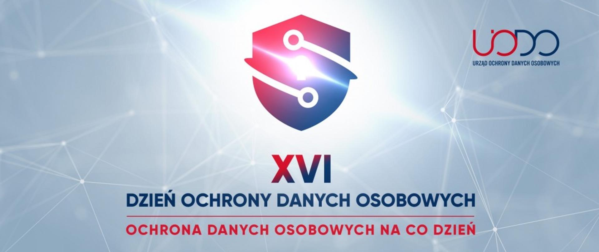 Zdjęcie, plakat z informacją o obchodach XVI Dnia Ochrony Danych Osobowych