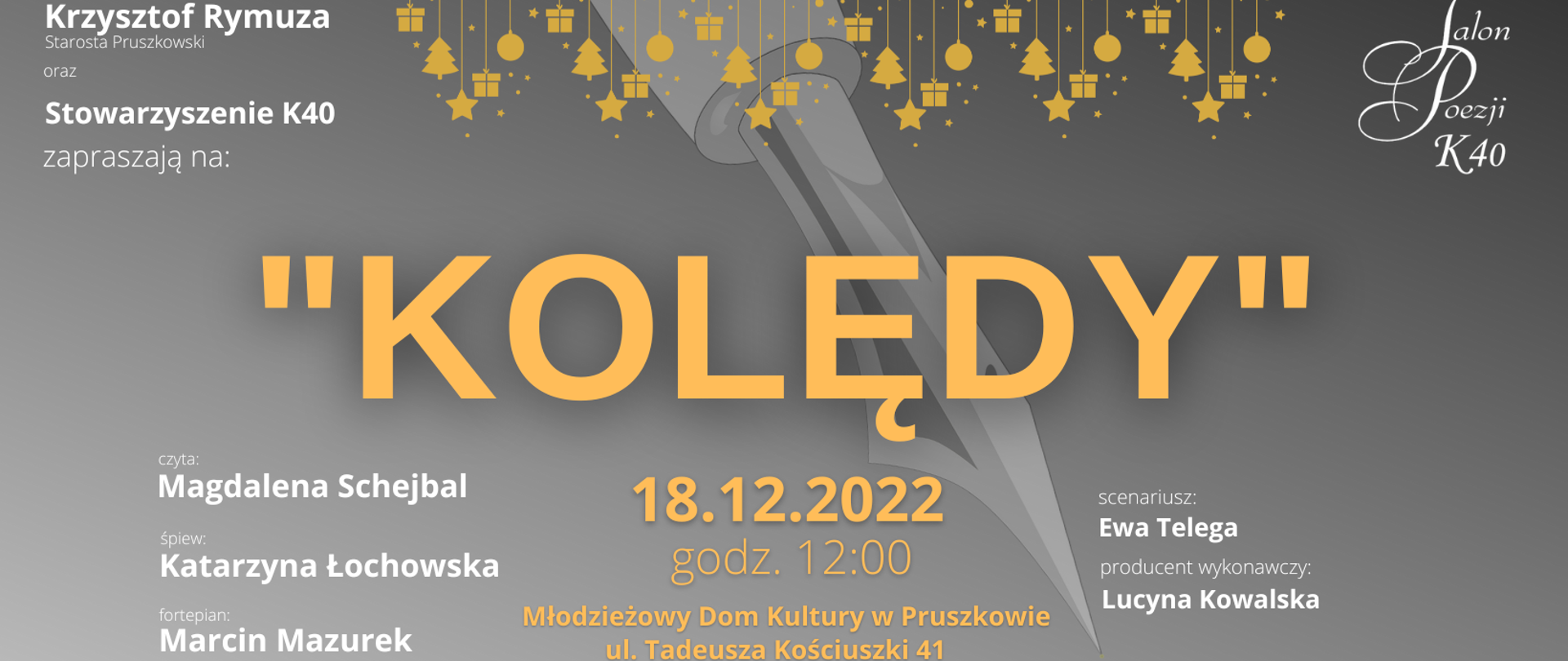 Salon Poezji K40 - "Kolędy" 