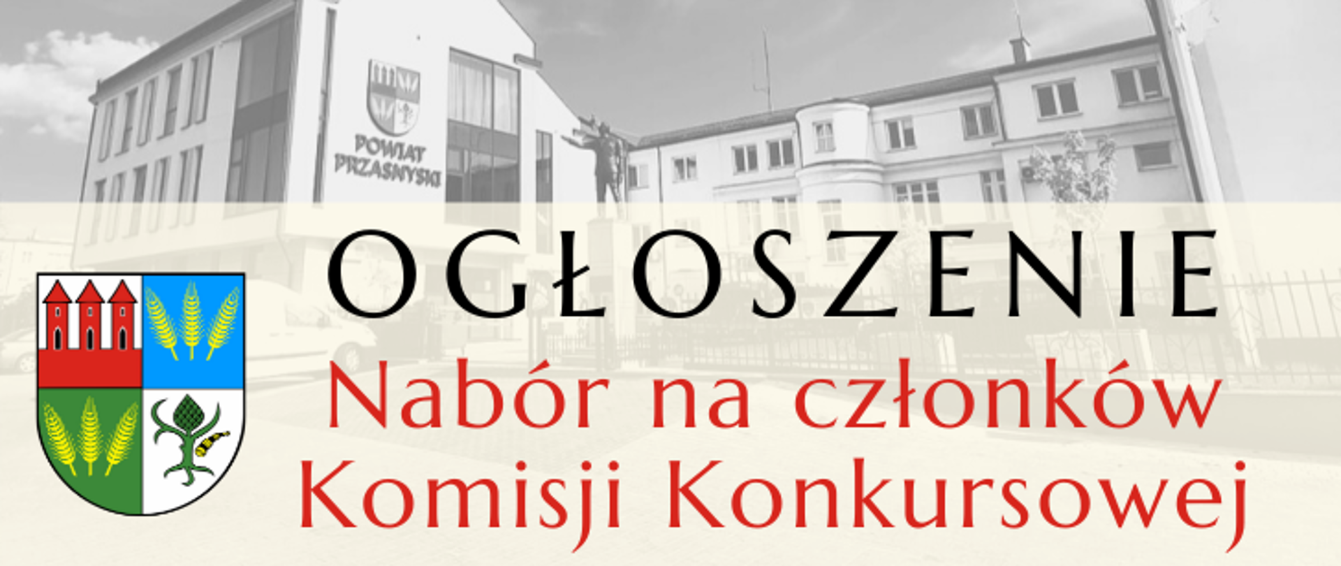 Ogłoszenie nabór na członków komisji konkursowej