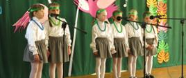 Uczestnicy Powiatowego Festiwalu Piosenki Ekologicznej „Dla Ciebie Ziemio śpiewamy”