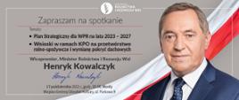 Zaproszenie na spotkanie z Wicepremierem, Ministrem Rolnictwa i Rozwoju Wsi