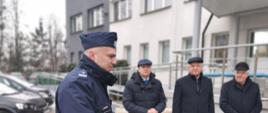 Przemawia Komendant Policji w Hajnówce