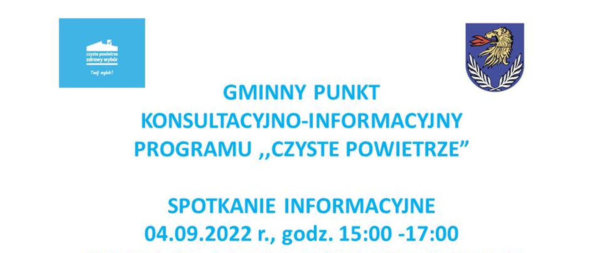 Spotkanie informacyjne Program Czyste Powietrze