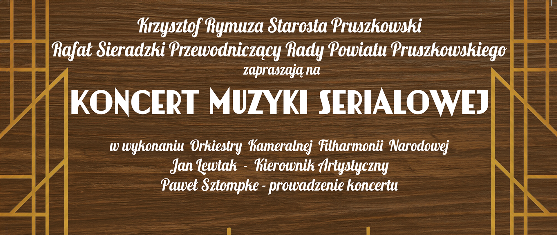 Koncert muzyki serialowej - plakat 