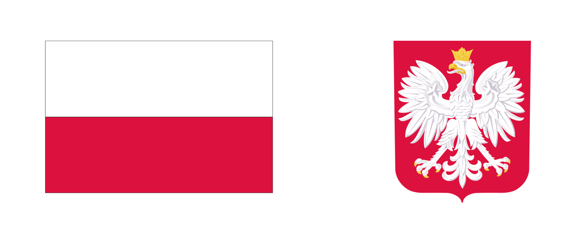 Flaga i godło Polski