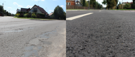 Efekt rozbudowy ul. Pałacowej w Białowieży - widok ścieżki rowerowej, chodnika, przejścia dla pieszych i jezdni 