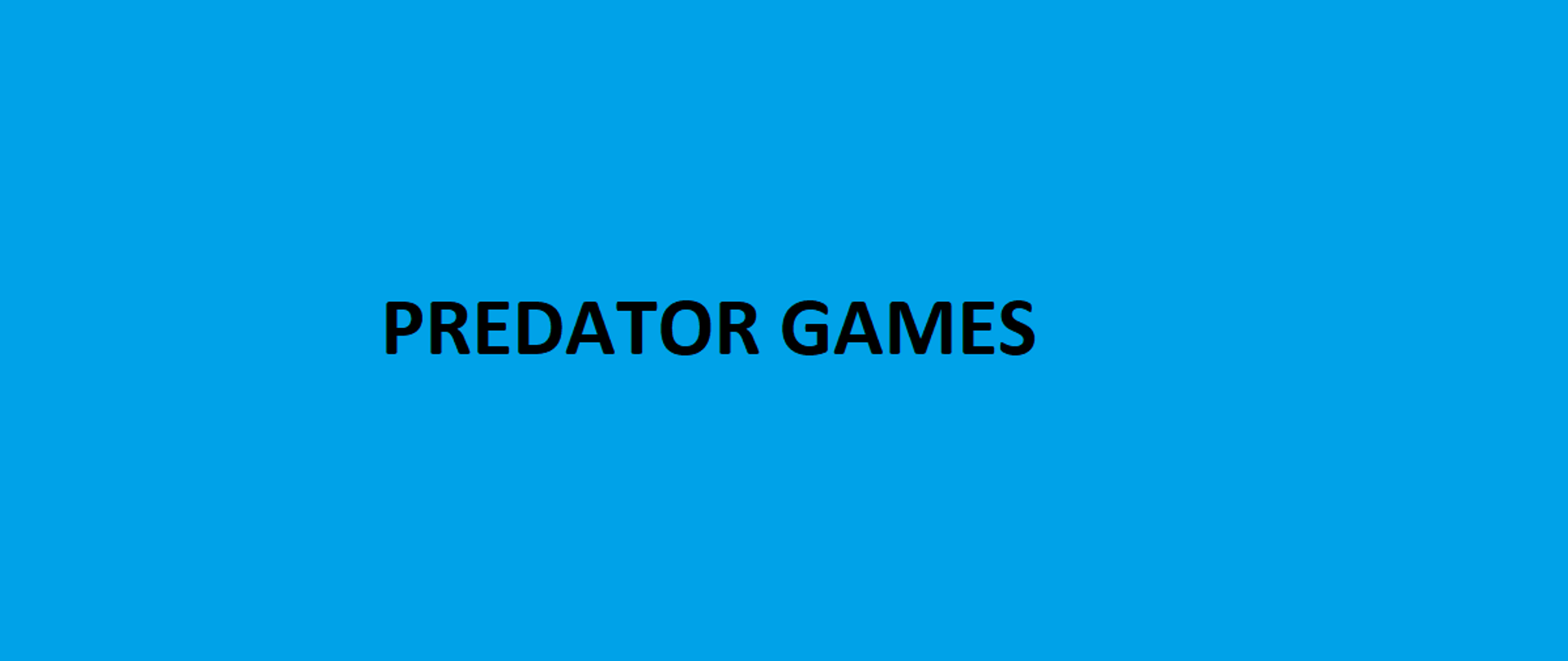 Predator Games
