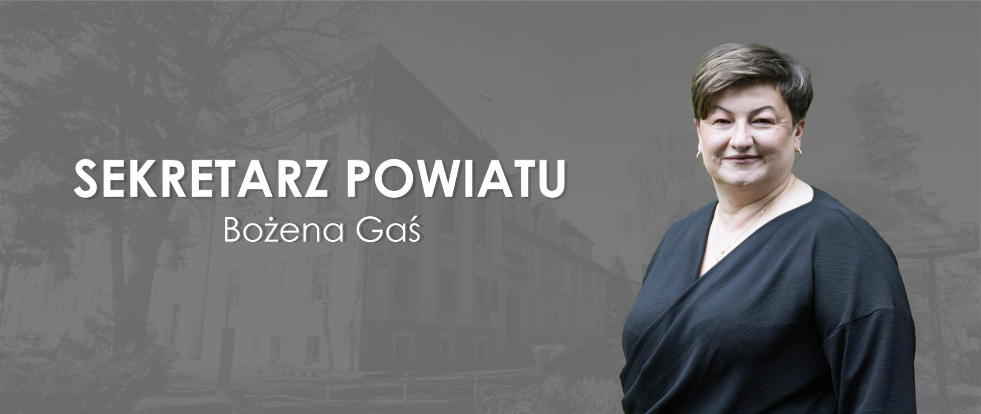 Sekretarz Powiatu Bożena Gaś