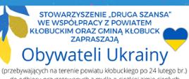 Stowarzyszenie "Druga Szansa" zaprasza obywateli Ukrainy po odbiór bezpłatnych pościeli.
