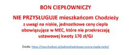 informacja?tekst nt. bonu ciepłowniczego