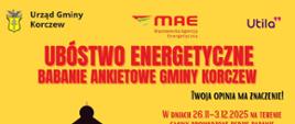 plakat zachęcający do udziału w badaniu ankietowym. Szczegóły w treści informacji.