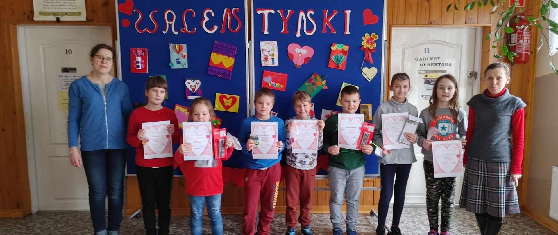 Konkurs na kartkę walentynkową w języku angielskim - Szkoła Podstawowa im. Jana Pawła II w Żarnowie