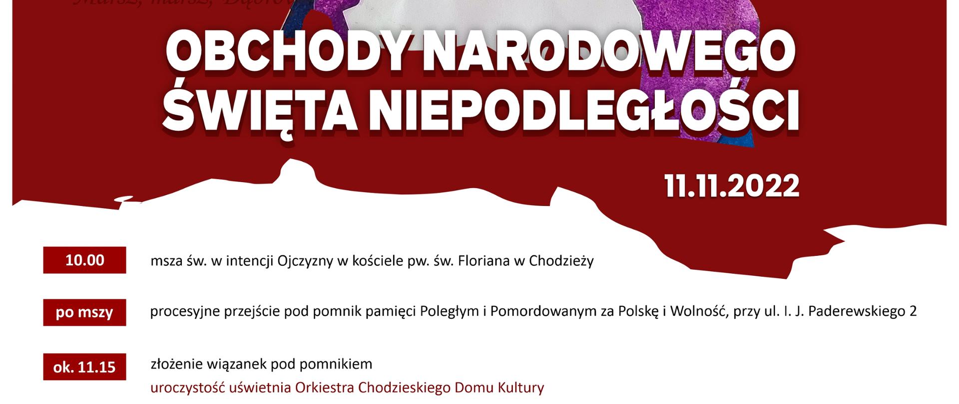 Plakat - obchody Narodowego Święta Niepodległości 