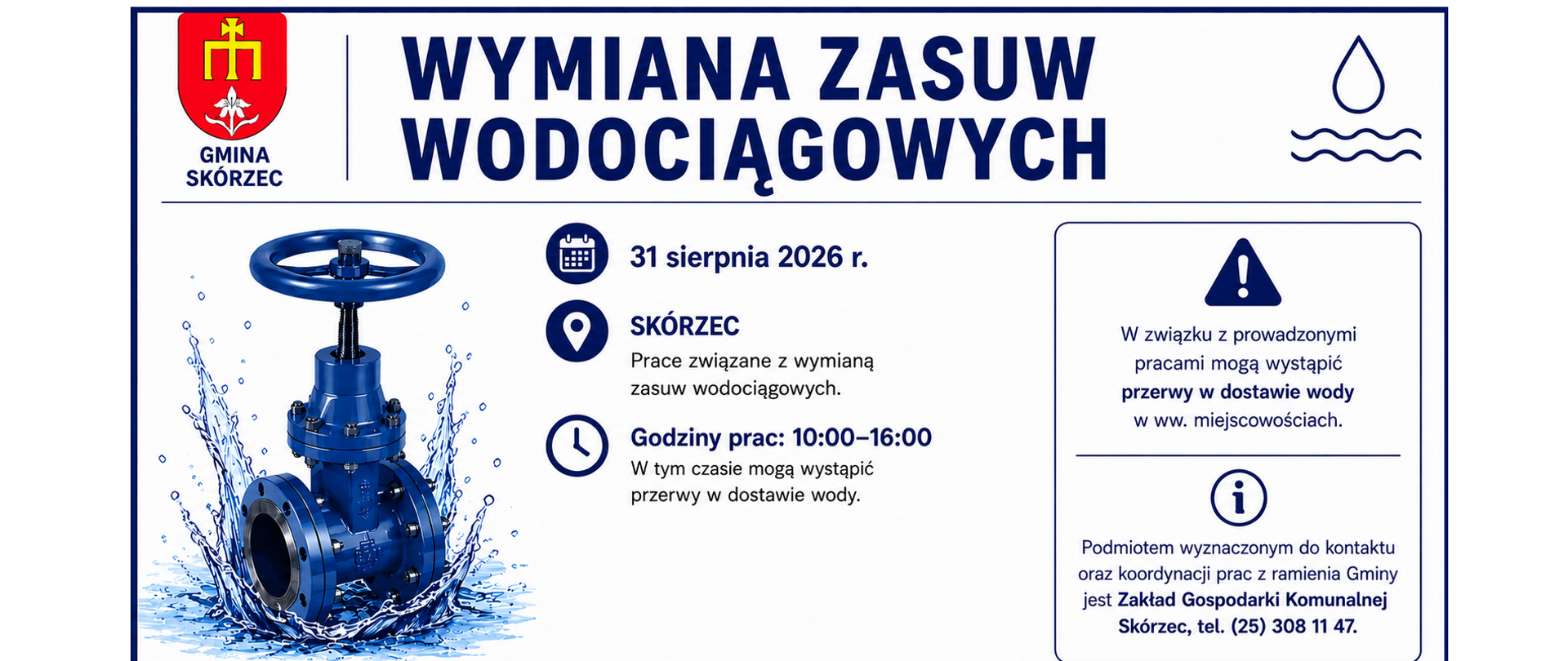 Wymiana zasuw Skórzec