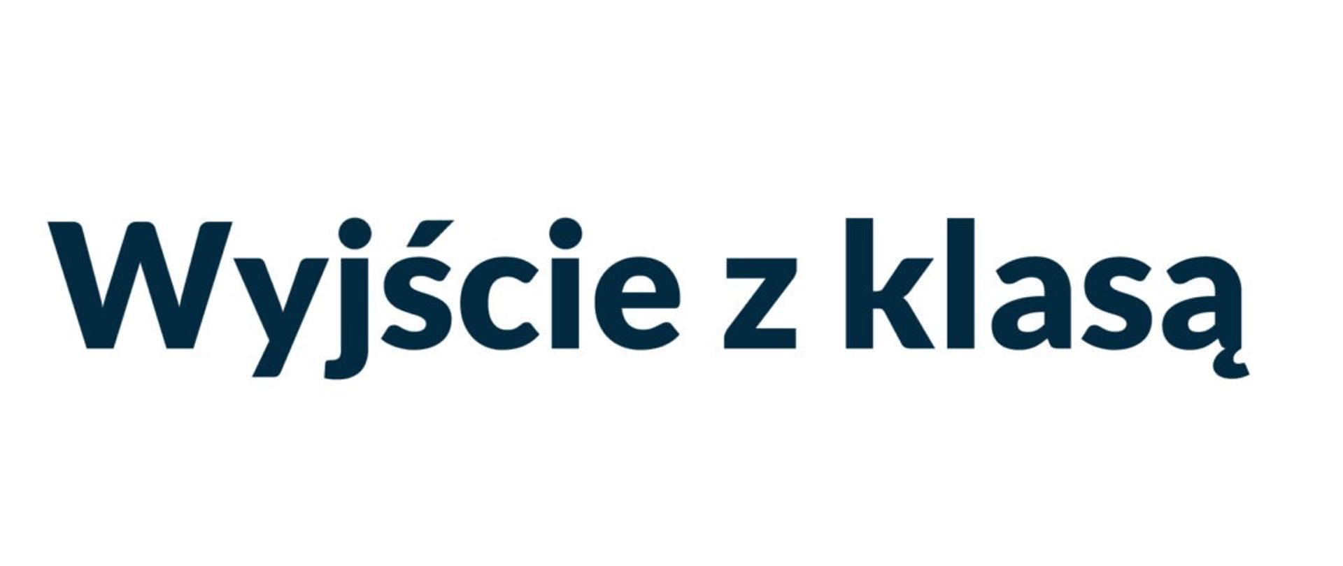 logotyp wyjscia z klasą (grafika ozdobna)
