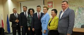 Od lewej Sylwester Siennicki, Karol Szymaniuk, Dorota Kozłowska, Paweł Czmoch, Bożena Niedzielak, Grażyna Kasprowicz, Michał Michaluk 