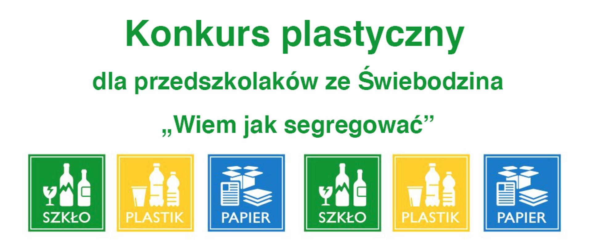 Konkurs plastyczny Wiem jak segregować 