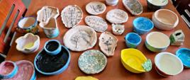 Efekty warsztatów ceramicznych