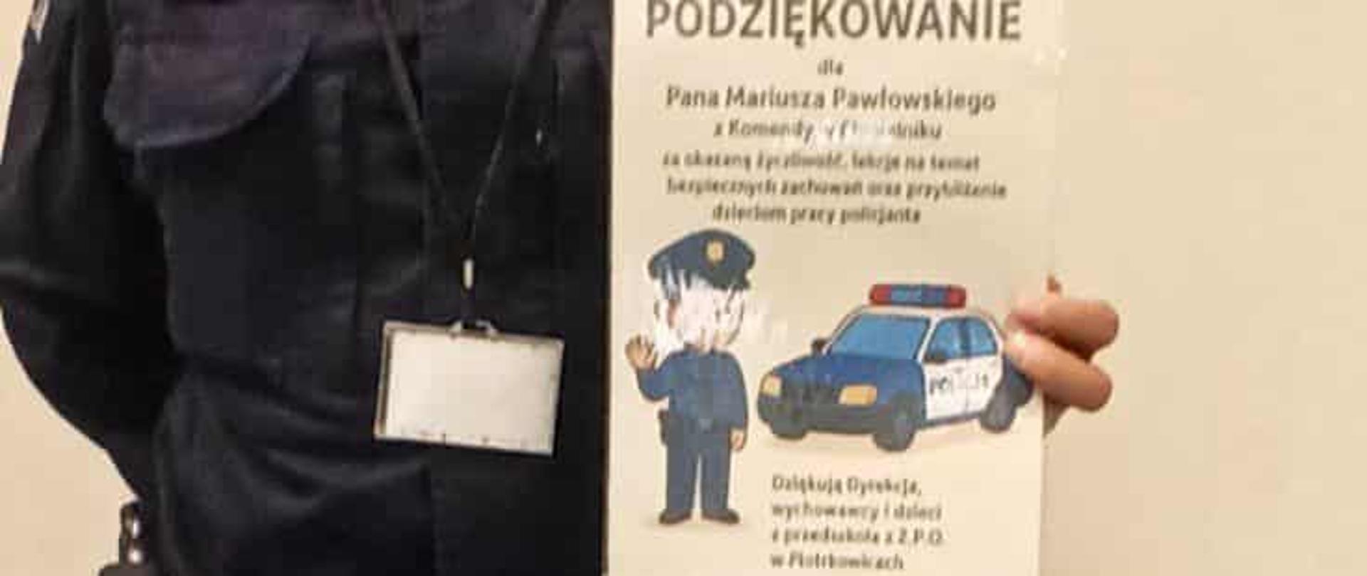 Spotkanie z Policjantem w przedszkolu i klasie 0