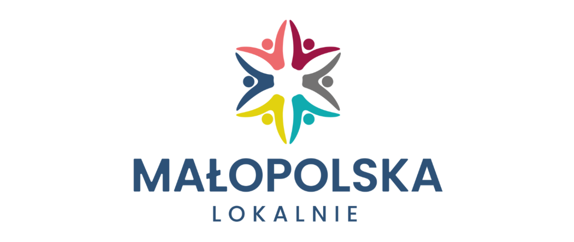 Logo Małopolska Lokalnie - szkic kolorowego kwiatu