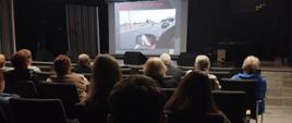 uczestnicy Klubu „Senior+” podczas konferencji, pt.: „Zagrożenia bezpieczeństwa w ruchu drogowym”