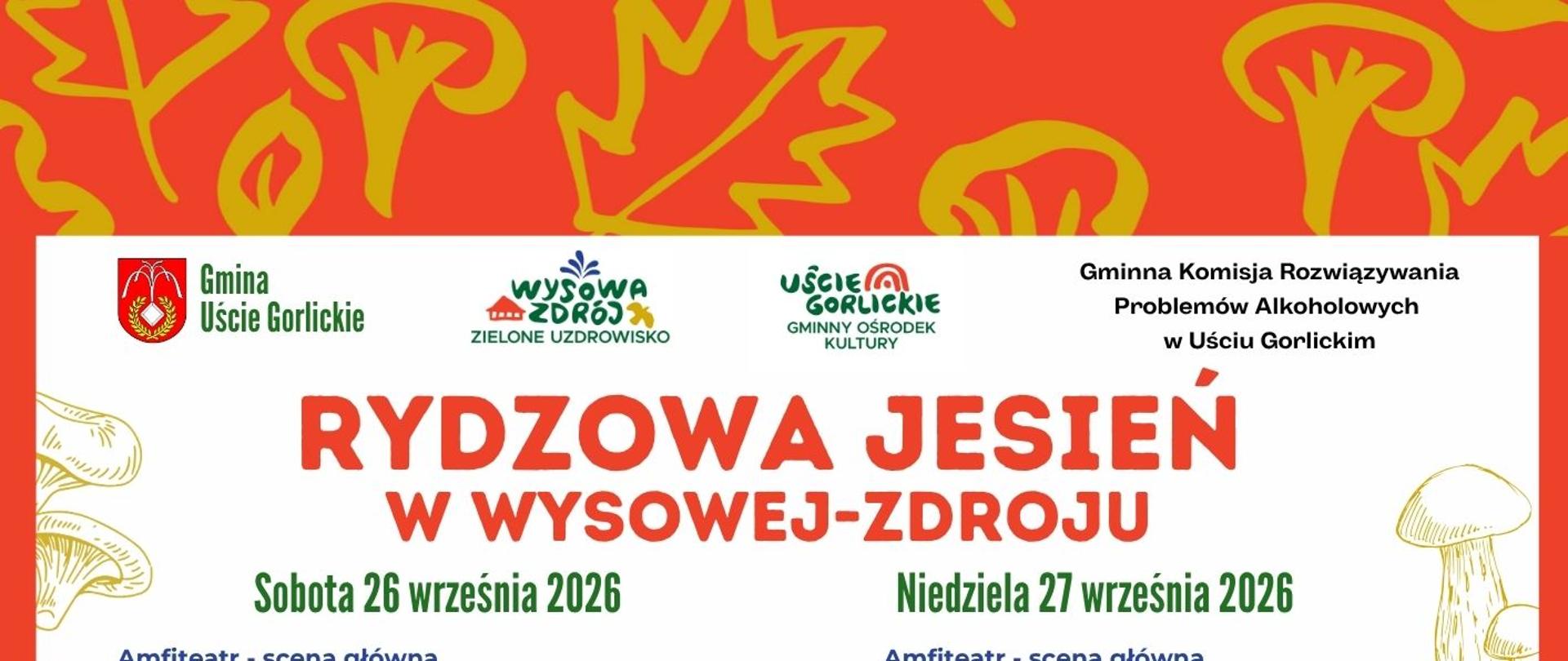 Plakat Rydzowa Jesień