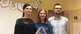 Pani Aleksandra wraz z organizatorami akcji Gość Miesiąca