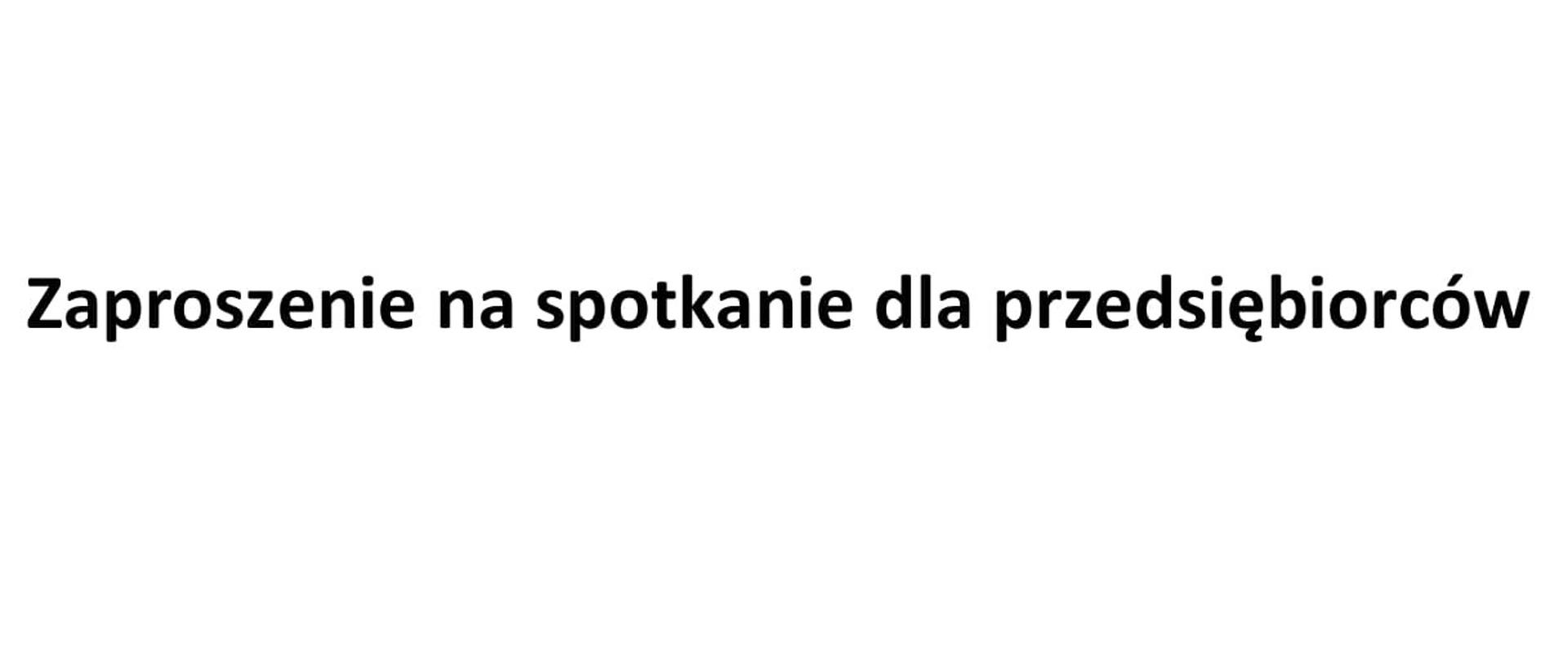Zaproszenie na spotkanie