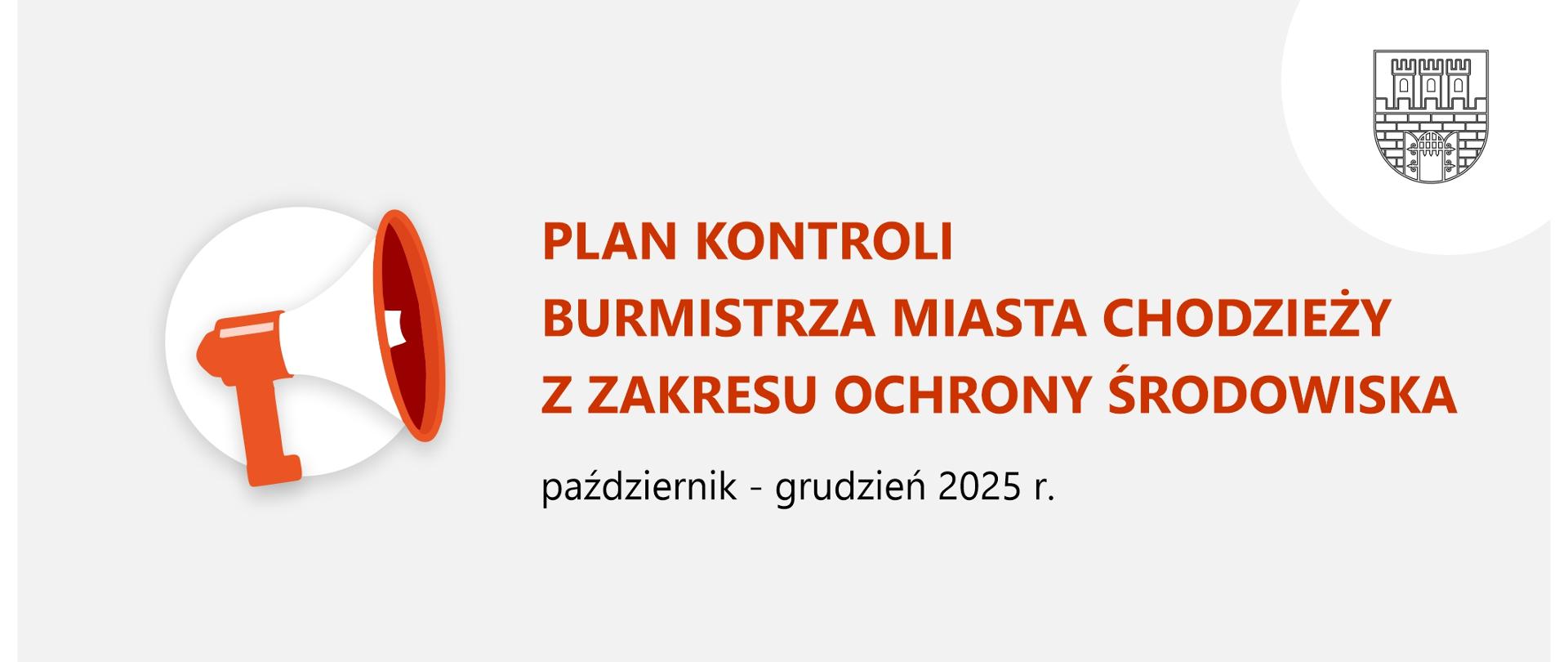 baner z napisem plan kontroli
