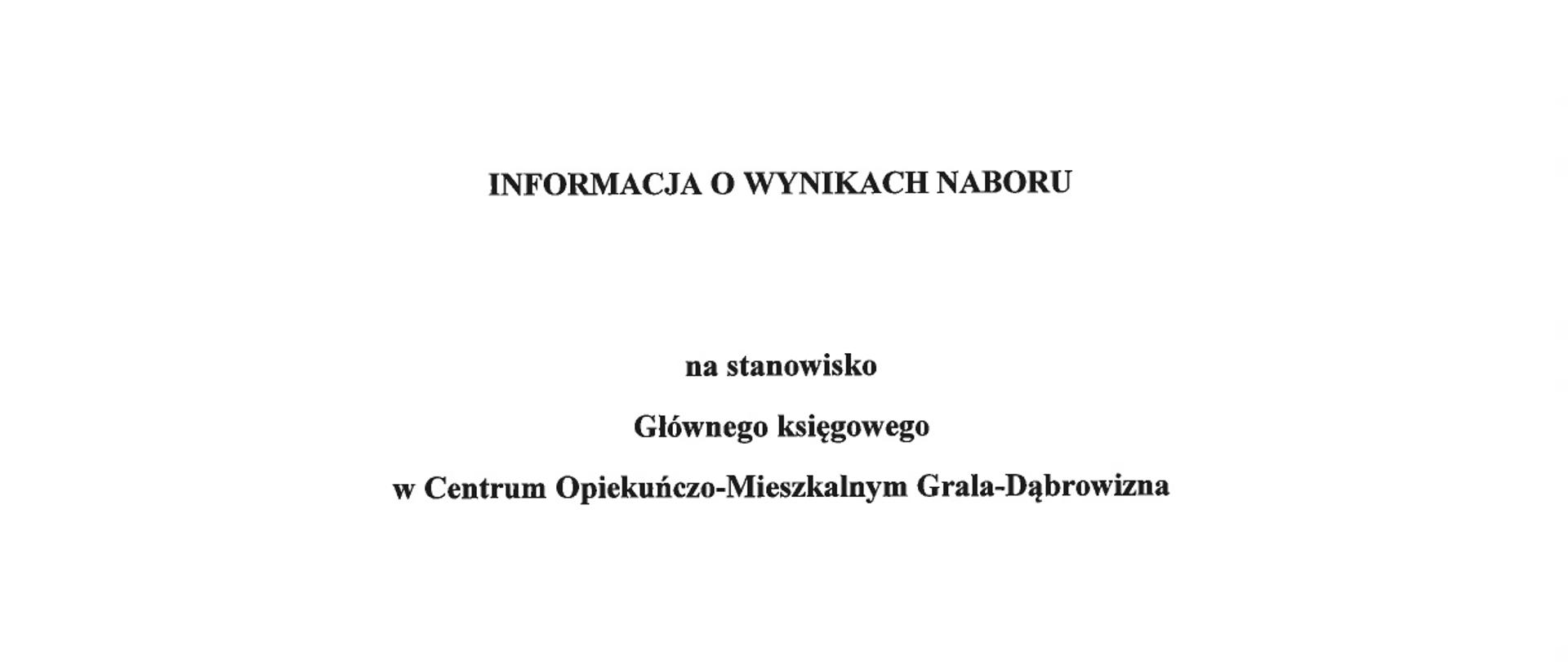 inf o wynikach naboru COM