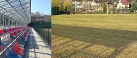 Stadion sportowy w trakcie modernizacji